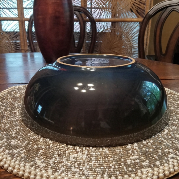 Baum Brothers Blue Stitch Collection 10 " Serving Bowl - Picture 3 of 4